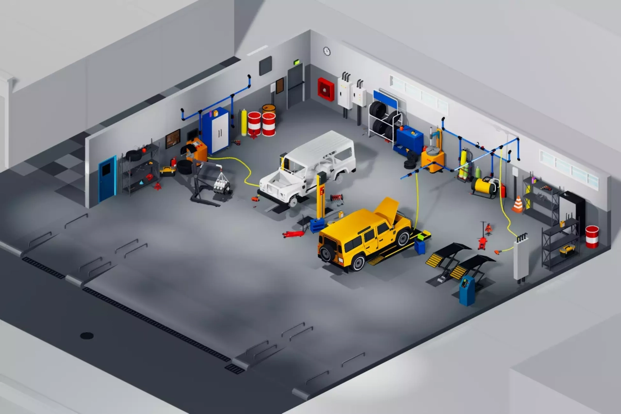 Screenshot #1 - Megapoly.Art - Mechanic Shop Pack