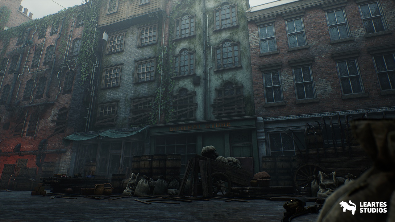 Screenshot #4 - Victorian Decayed Alley Environment (Victorian War Warzone Victorian Alley) UE5.7