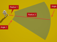 Screenshot #1 - Line Of Sight. Dynamic mesh. UE5.6  v1.1