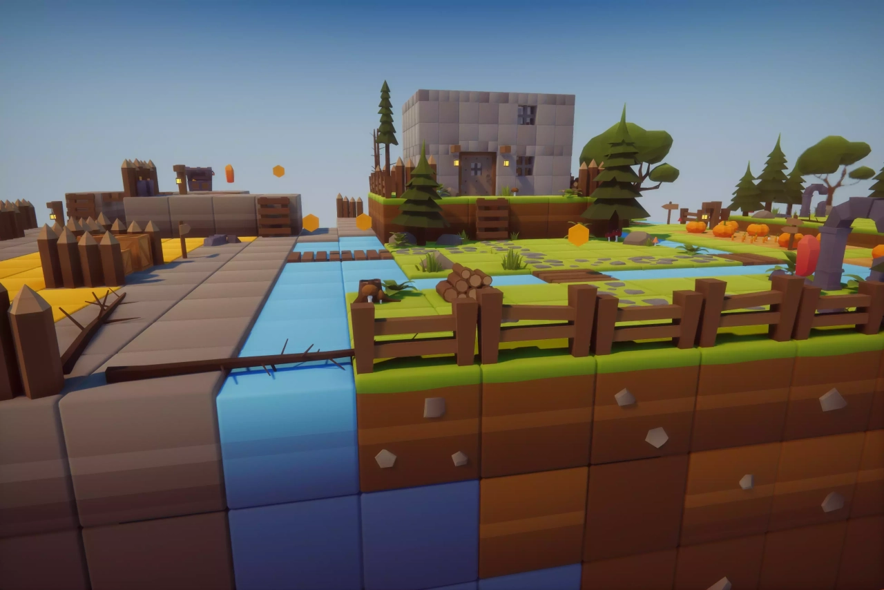 Screenshot #1 - Cartoon Low Poly Cube World