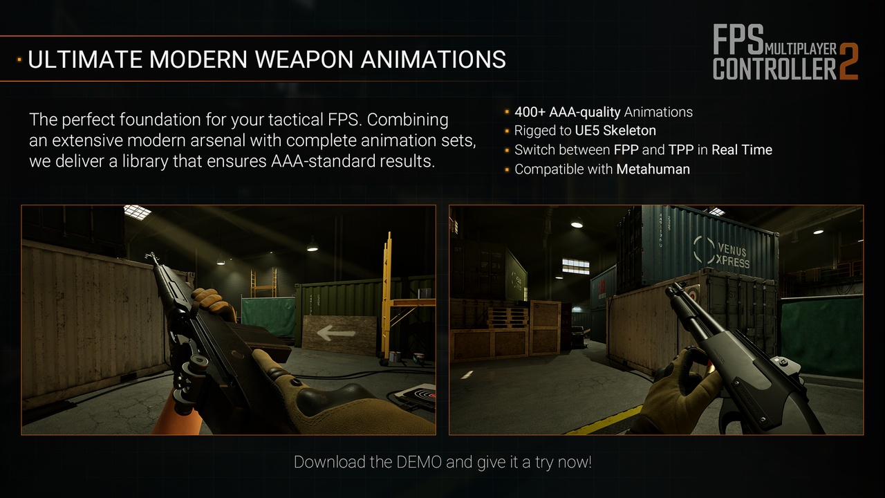 Screenshot #6 - FPS Multiplayer Controller UE5.4