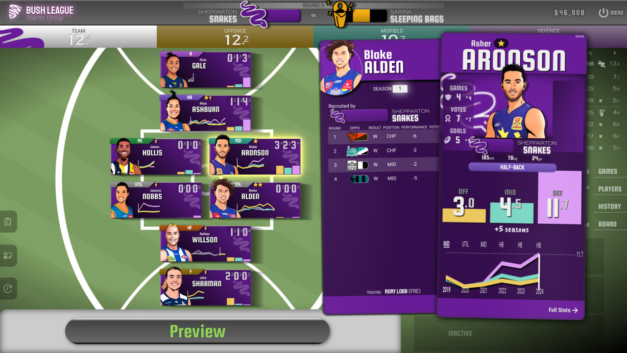 Screenshot #1 - Squiggle Football