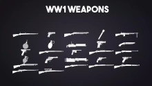 Weapon Icons - (WW1, WW2, Modern) Handcrafted - 2K