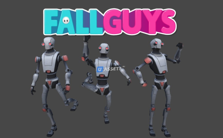 Animations from Fall Guys converted to Unity humanoid