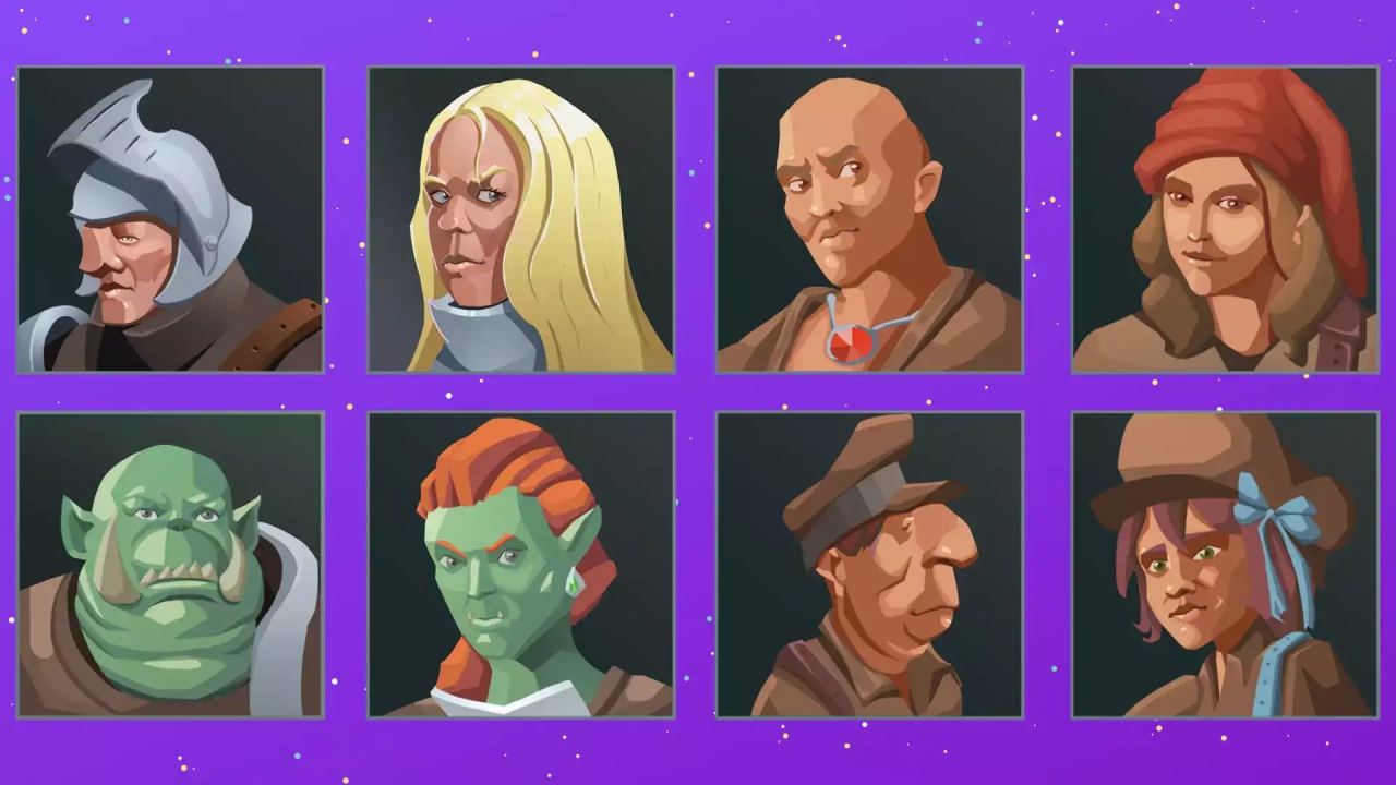 Screenshot #2 - Hand Painted Character Avatar Icons - Fantasy