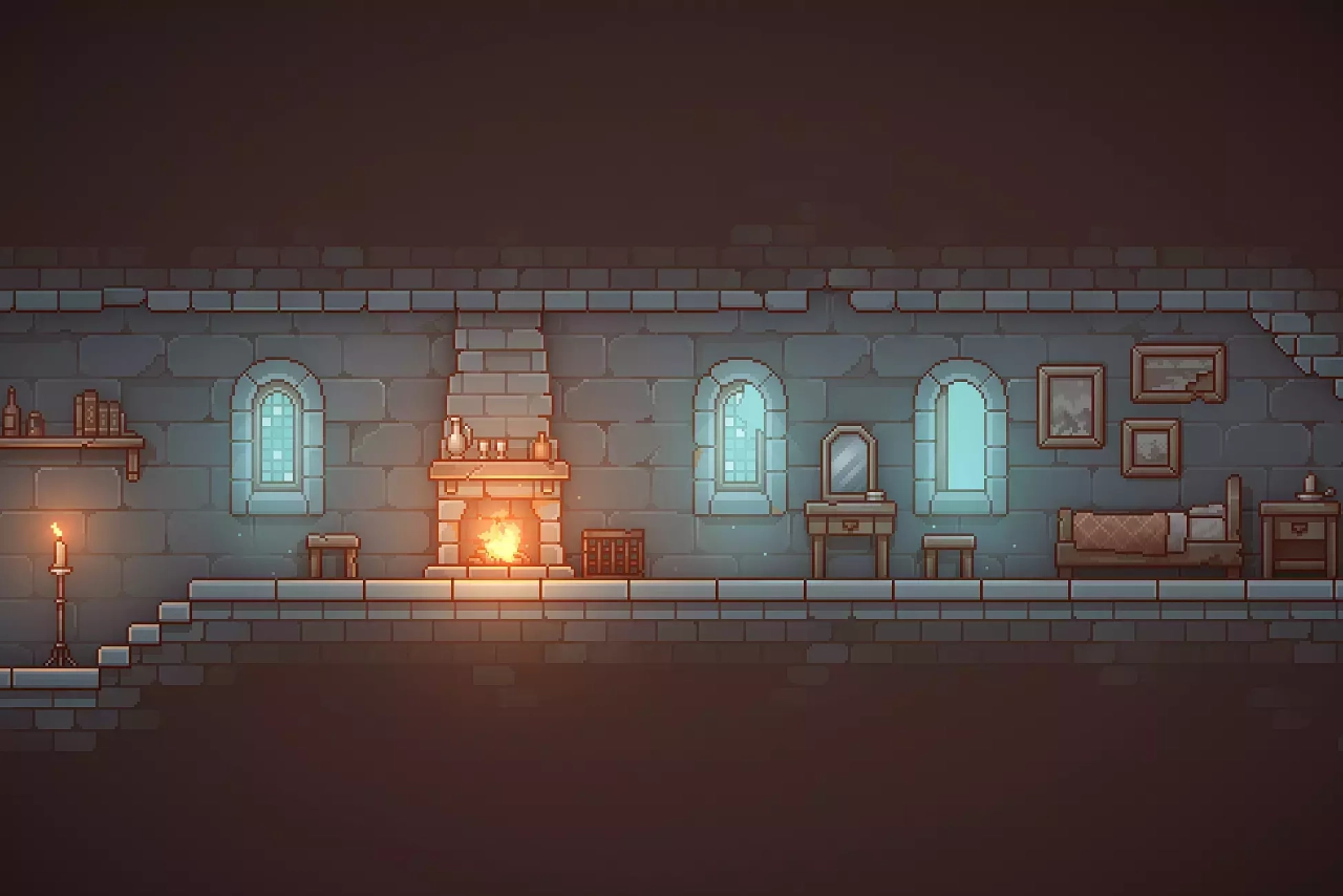 Screenshot #2 - Pixel Art Platformer - Dungeon