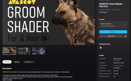 AVASCOT Groom Shader – Hair & Fur (5.7)