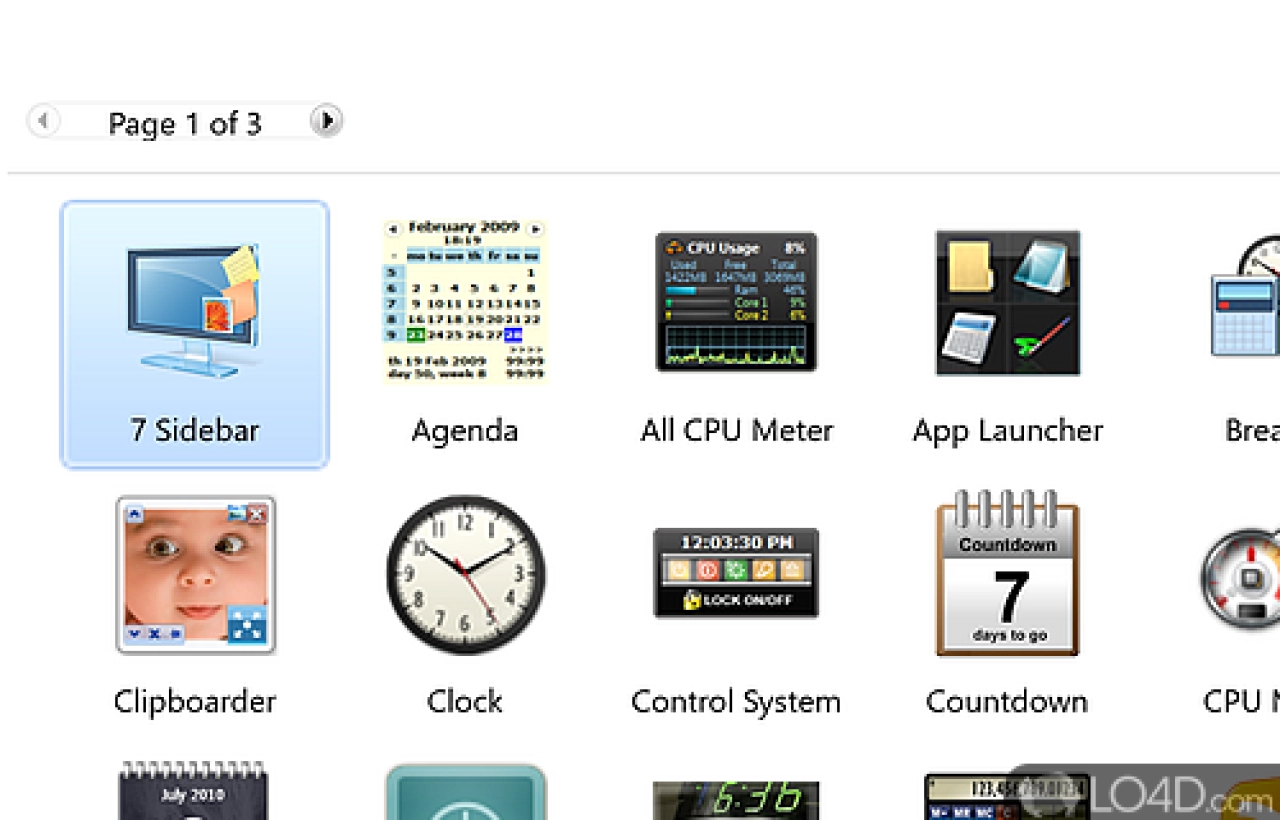 Screenshot #2 - 8GadgetPack 37.0 на русском