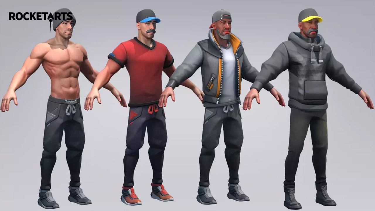 Screenshot #3 - Stylized Modular Character (Male)