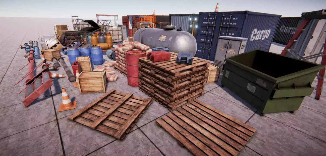 Screenshot #2 - Industrial Props Pack - PBR