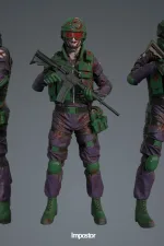 Screenshot #7 - Assault Character Pack Remastered - unity