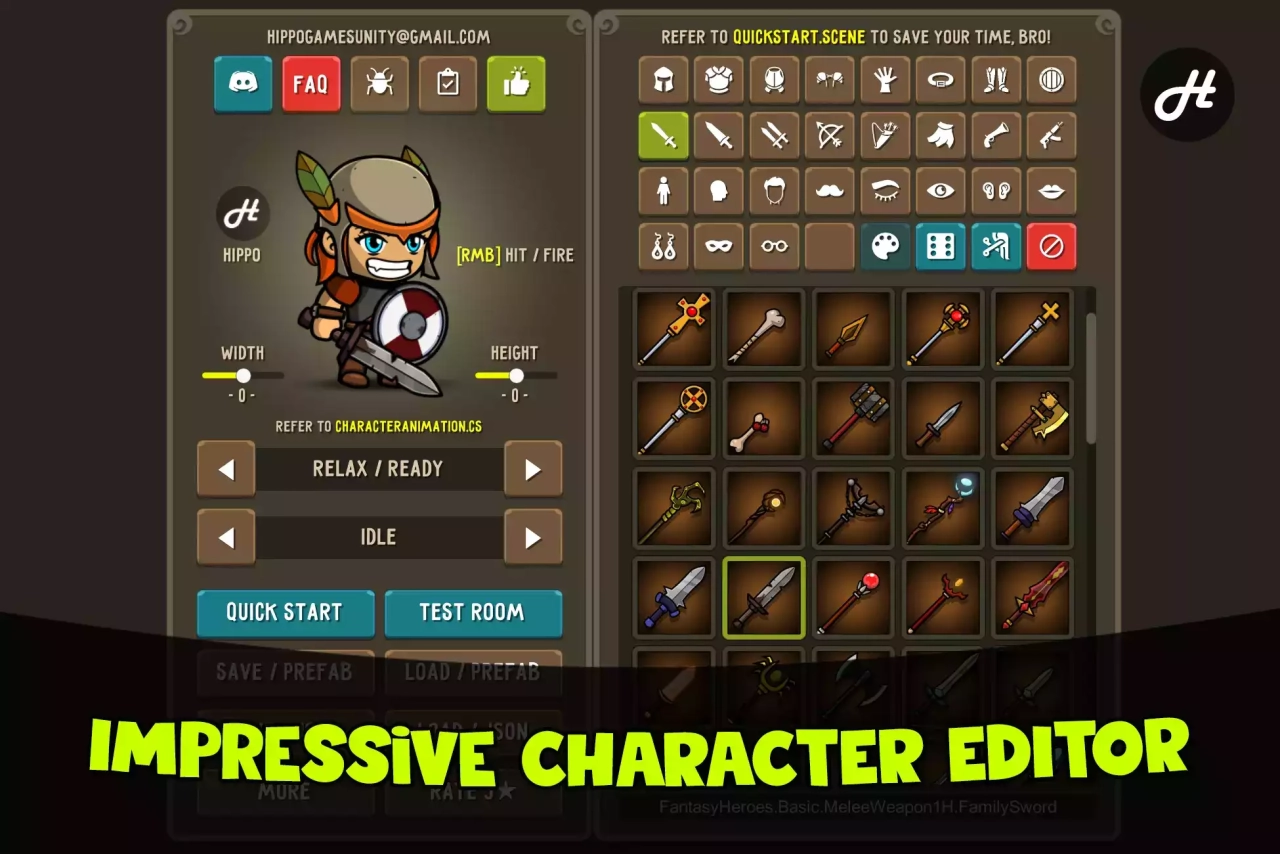Screenshot #1 - Fantasy Heroes: Character Editor