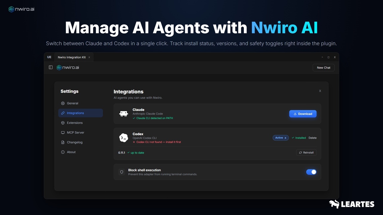 Screenshot #10 - NWIRO - AI Integration Kit ( Unreal Copilot & MCP & IK & Ultimate AI Bridge MCP) (Premium)