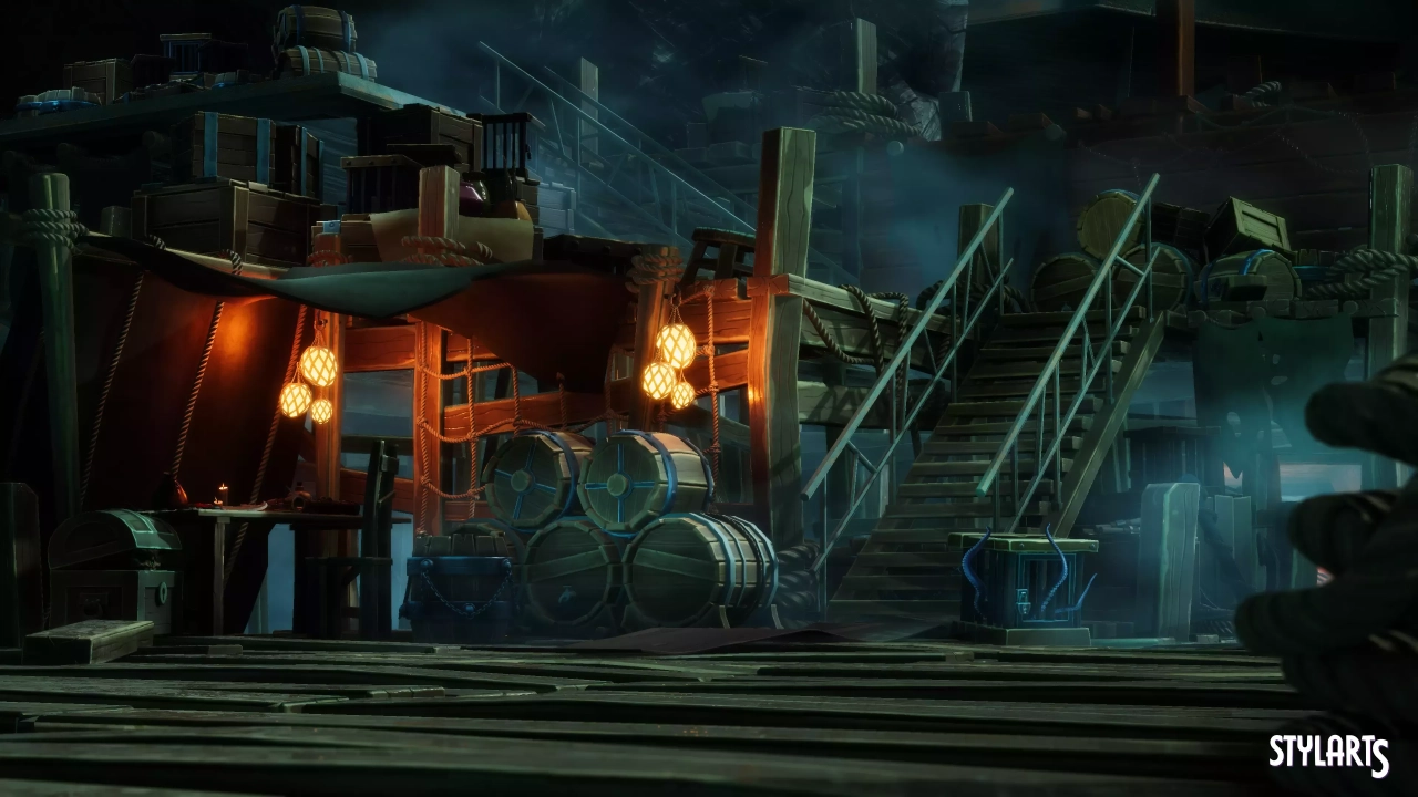 Screenshot #3 - Stylized Pirate Port City