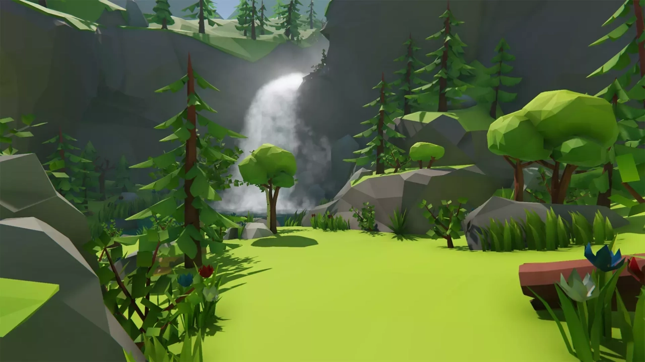 Screenshot #4 - Lowpoly Style Forest Environment