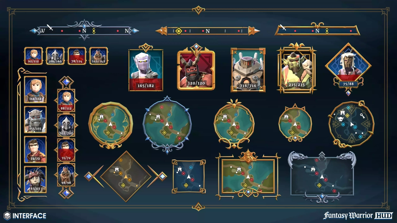Screenshot #4 - Fantasy Warrior HUD - Synty INTERFACE - GUI