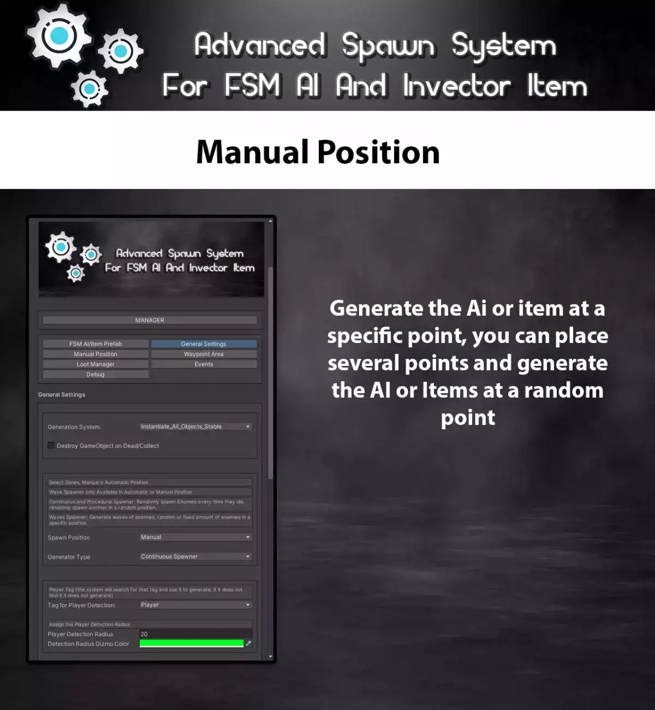 Screenshot #4 - Advanced Spawn System For FSM AI And Invector Item