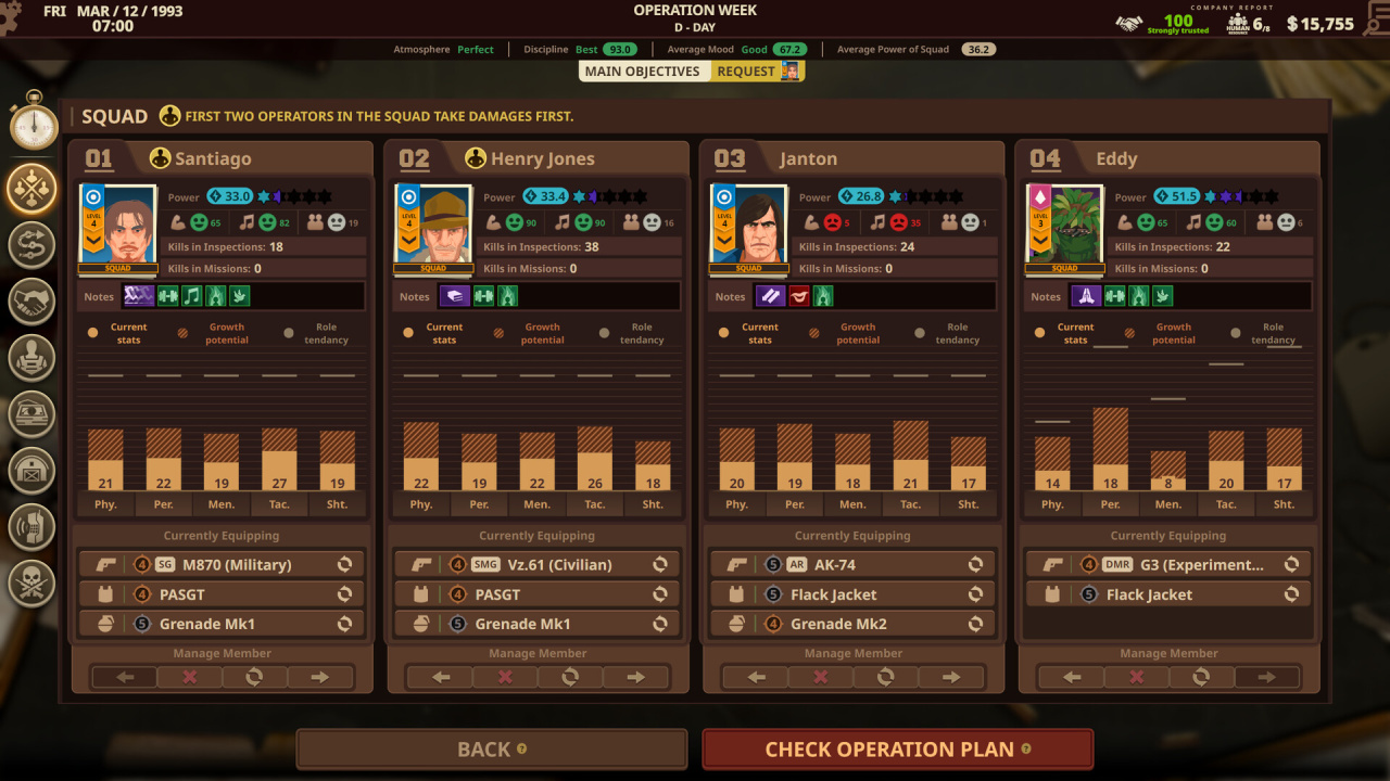 Screenshot #7 - Private Military Manager: Tactical Auto Battler