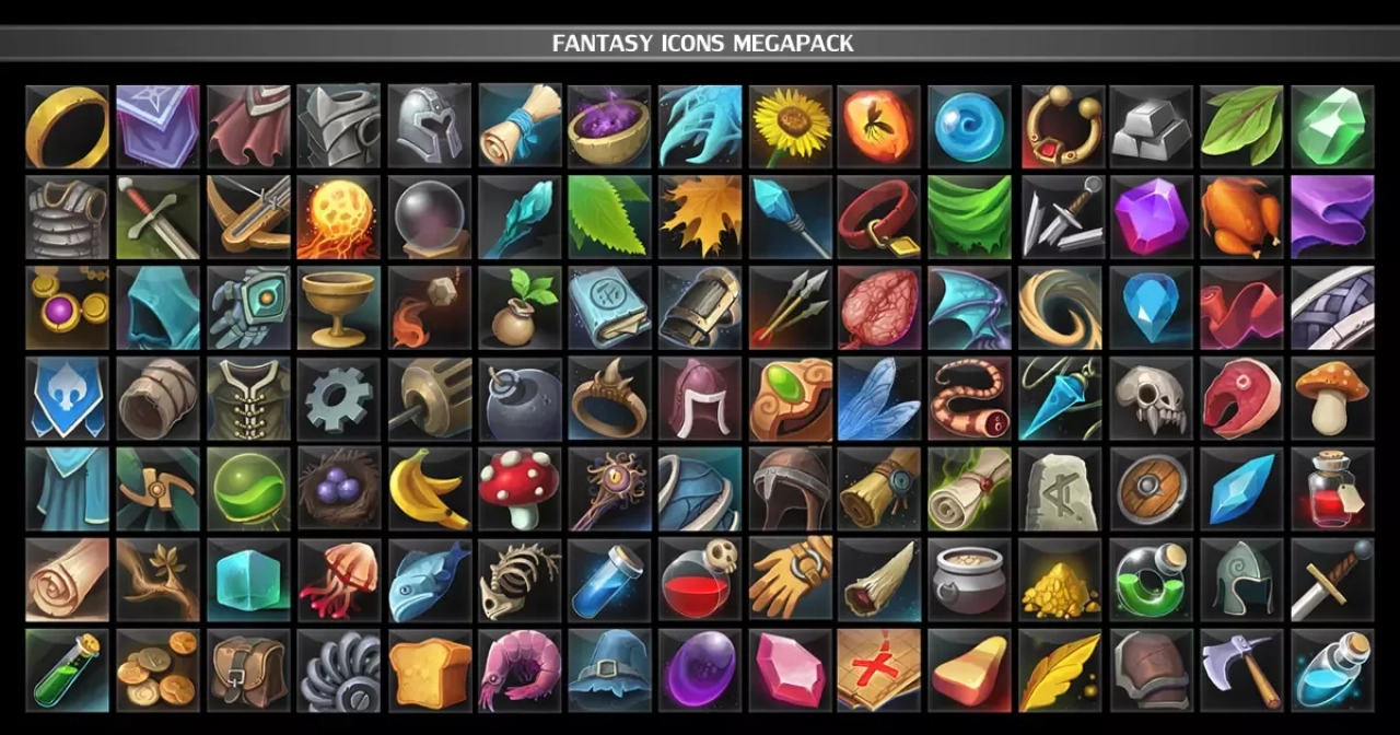 Screenshot #1 - Fantasy Icons Megapack