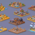 Screenshot #1 - Low Poly Autumn Locations Pack