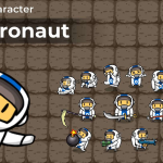 Screenshot #1 - 2D персонаж - астронавт