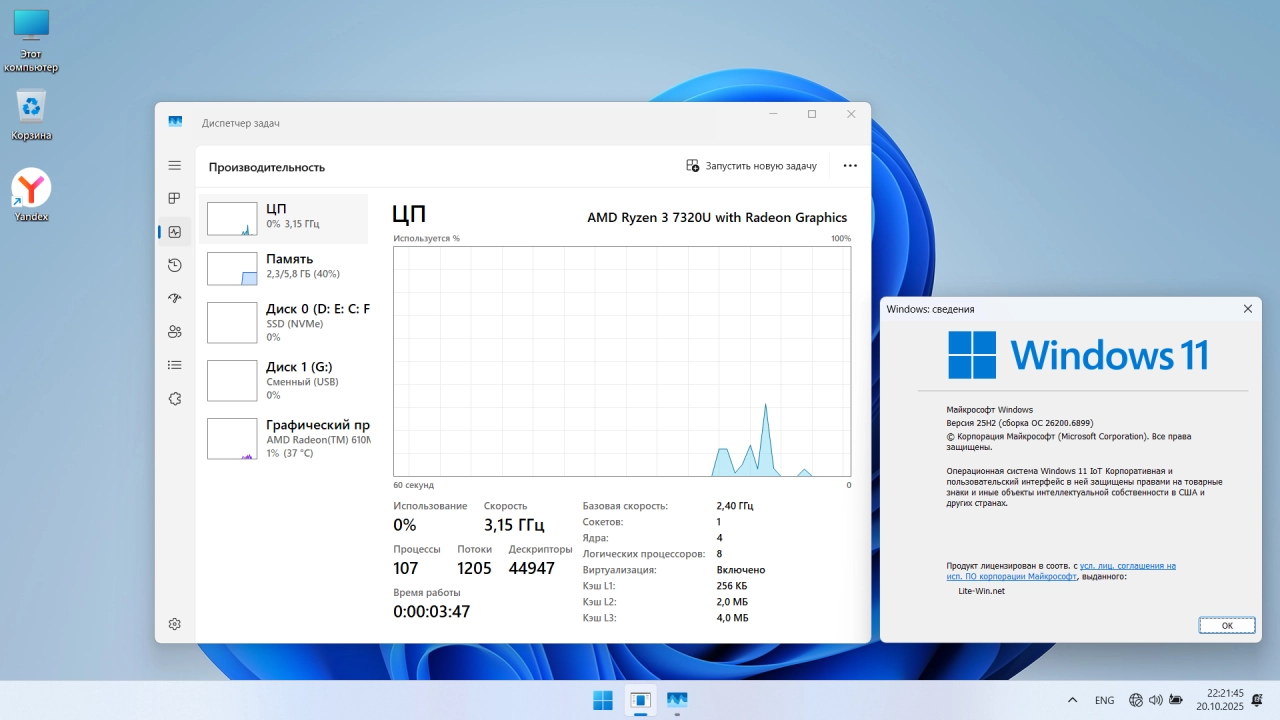 Screenshot #3 - Windows 11 Lite IoT Enterprise 25H2 Build 26200.6899