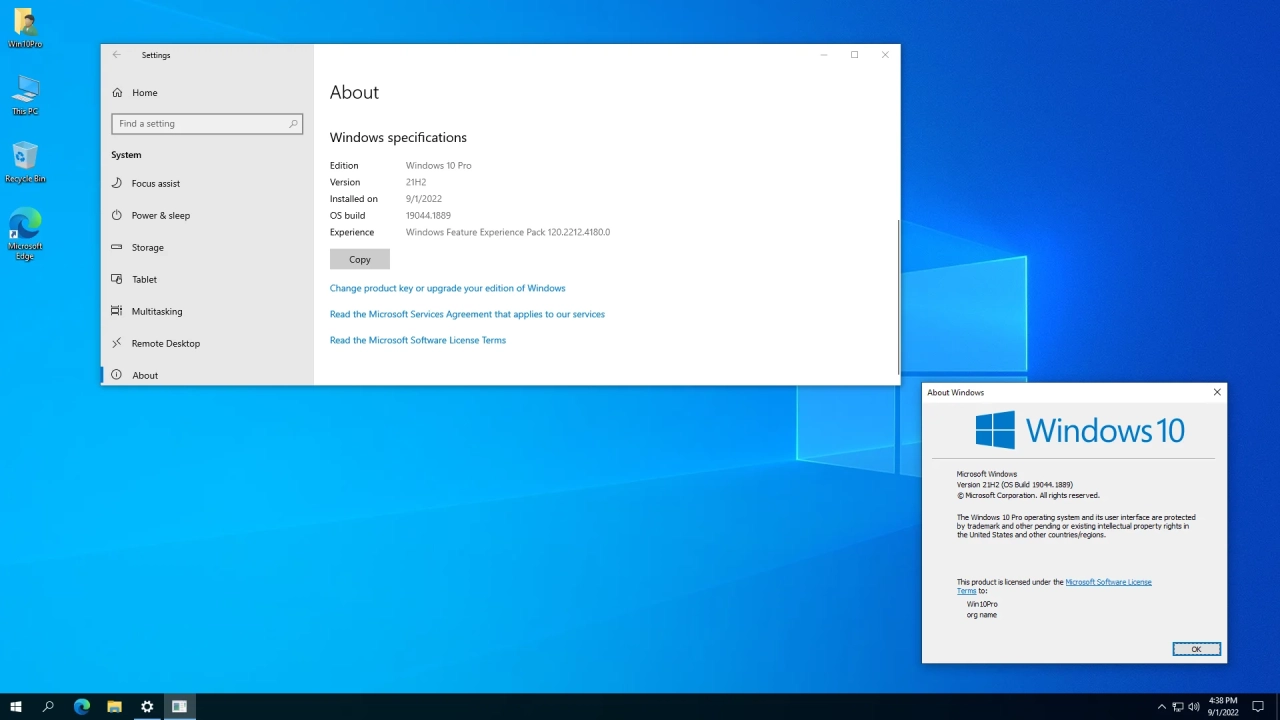 Screenshot #9 - Windows 10 Pro 21H2 19044.1889 x64 by SanLex [Universal]