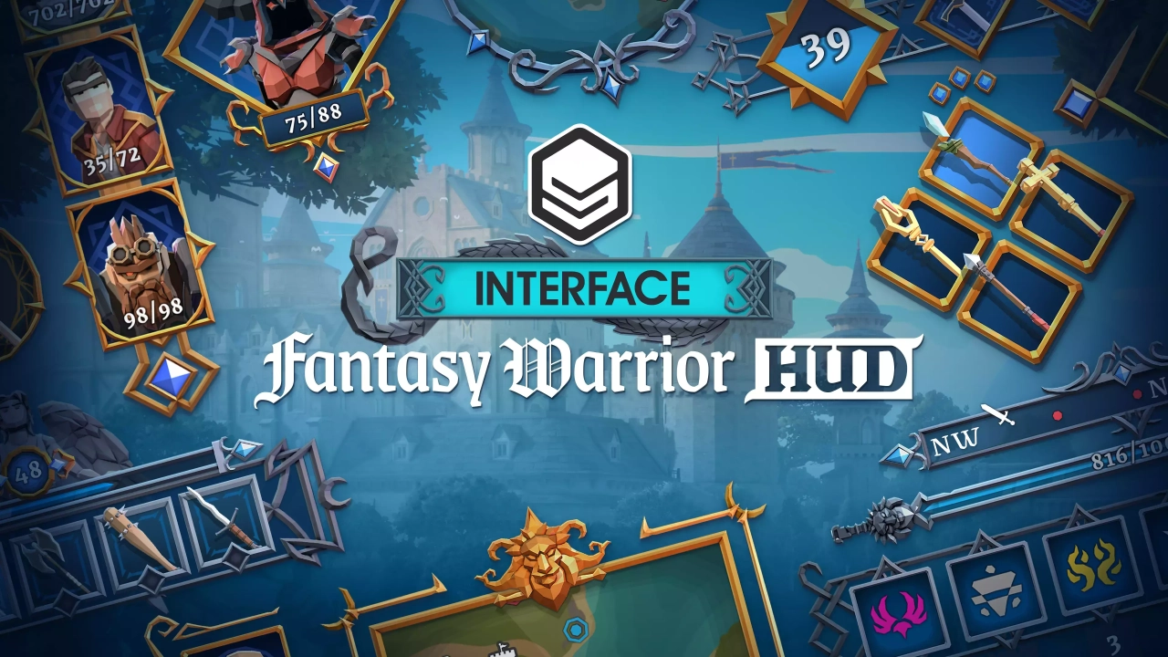 Screenshot #1 - Fantasy Warrior HUD - Synty INTERFACE - GUI