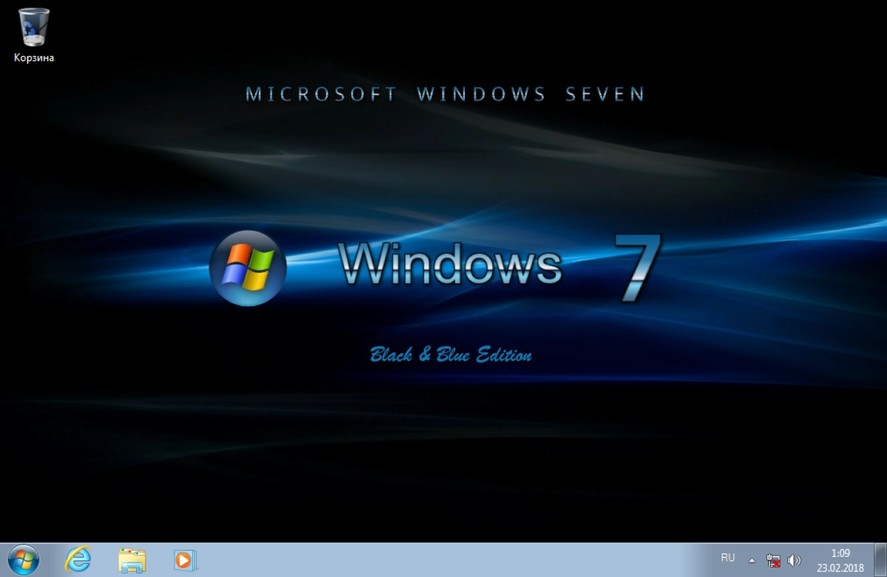 Screenshot #2 - Windows 7 Ultimate SP1 Black&Blue Elgujakviso Edition