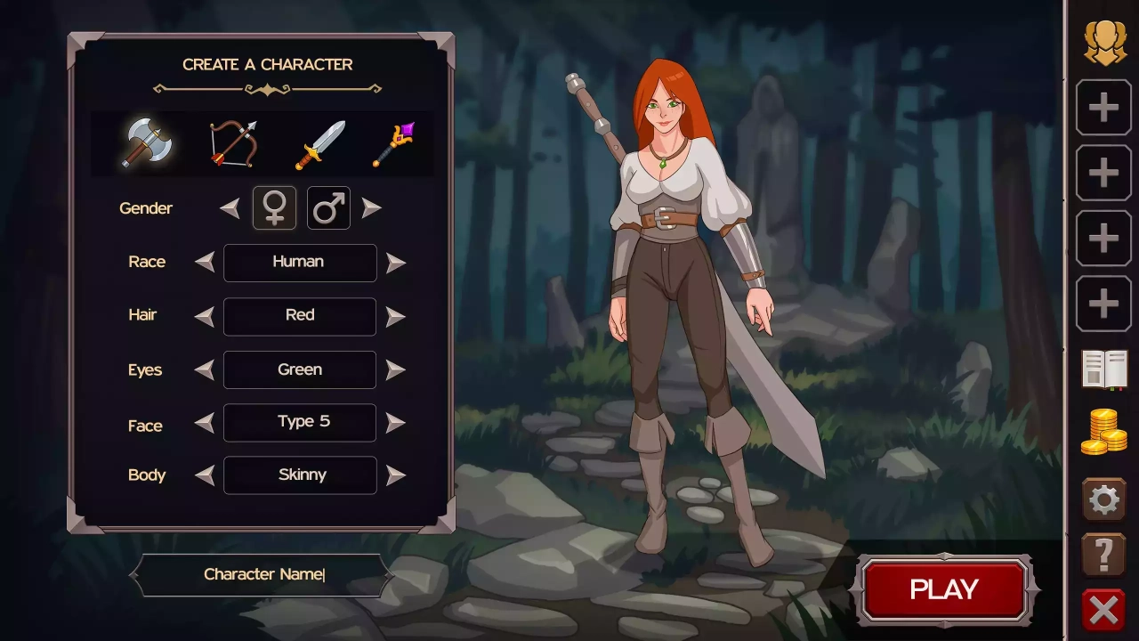 Screenshot #4 - Classic Fantasy RPG - UI Kit