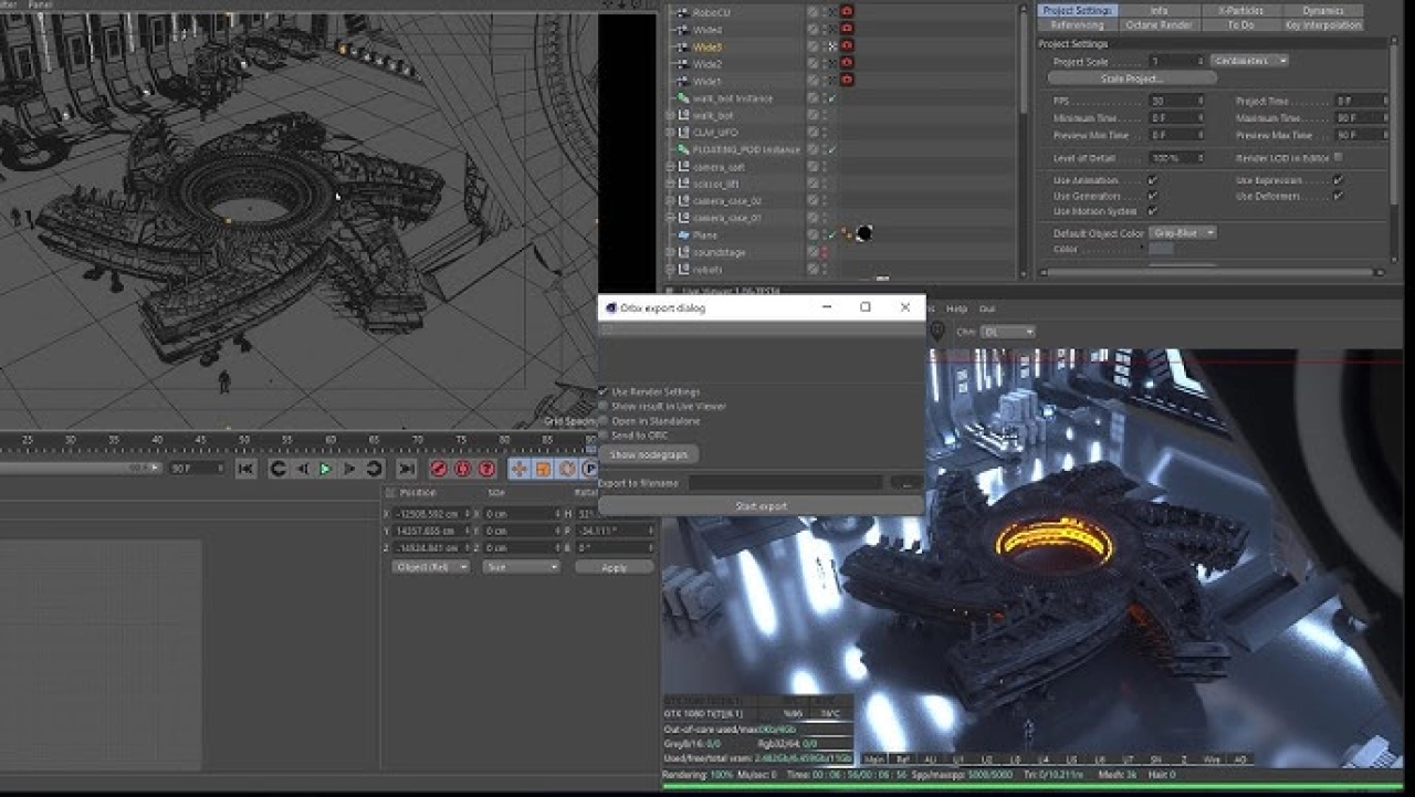 Screenshot #2 - Octane Render 2022.1 Cinema 4D R21-2023.2.2 активация