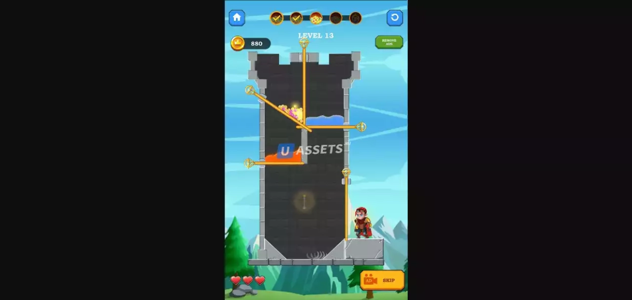 Screenshot #2 - Hero Rescue – Adventure Puzzle Game
