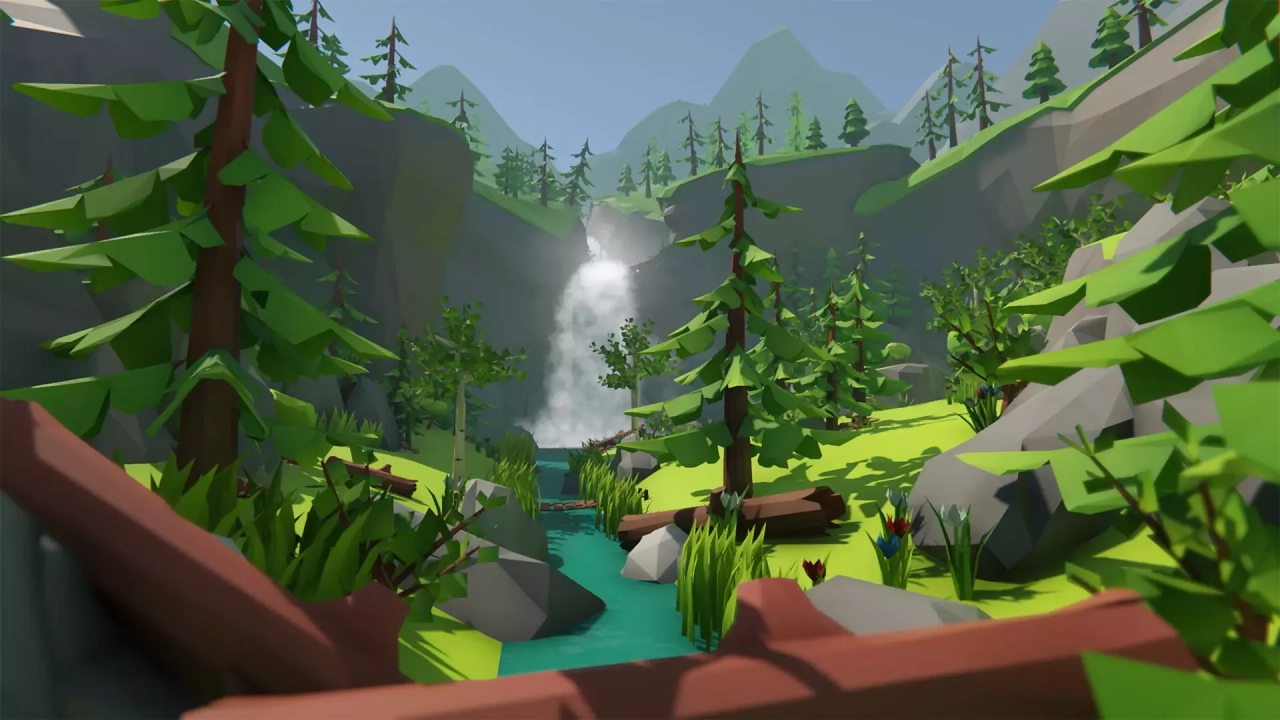 Screenshot #1 - Lowpoly Style Forest Environment
