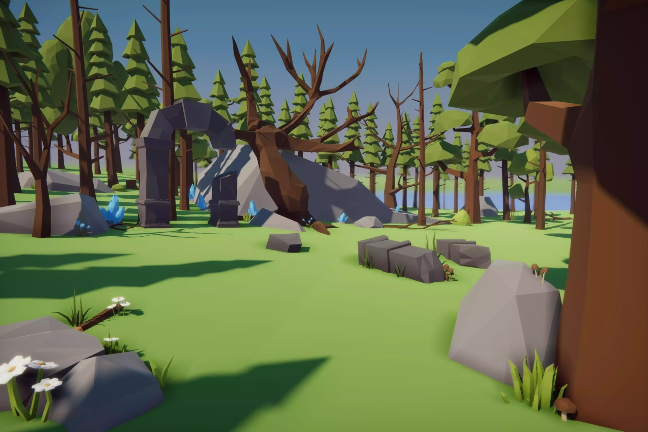 Screenshot #2 - Low-Poly Nature Pack
