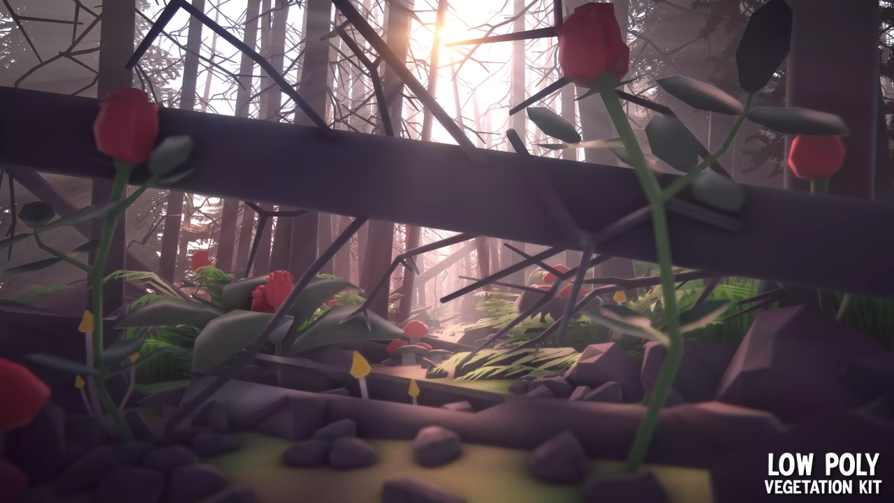 Screenshot #2 - Low Poly Vegetation Kit