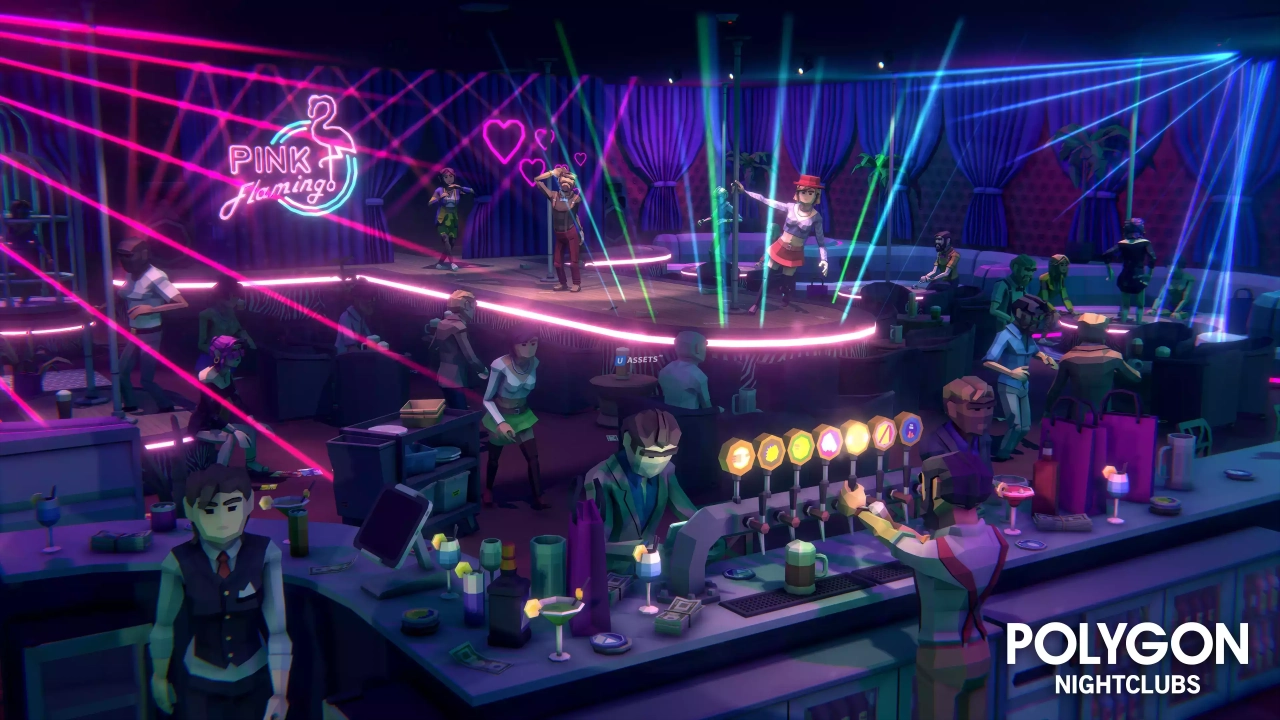 Screenshot #3 - POLYGON Nightclubs - Low Poly 3D Art by Synty