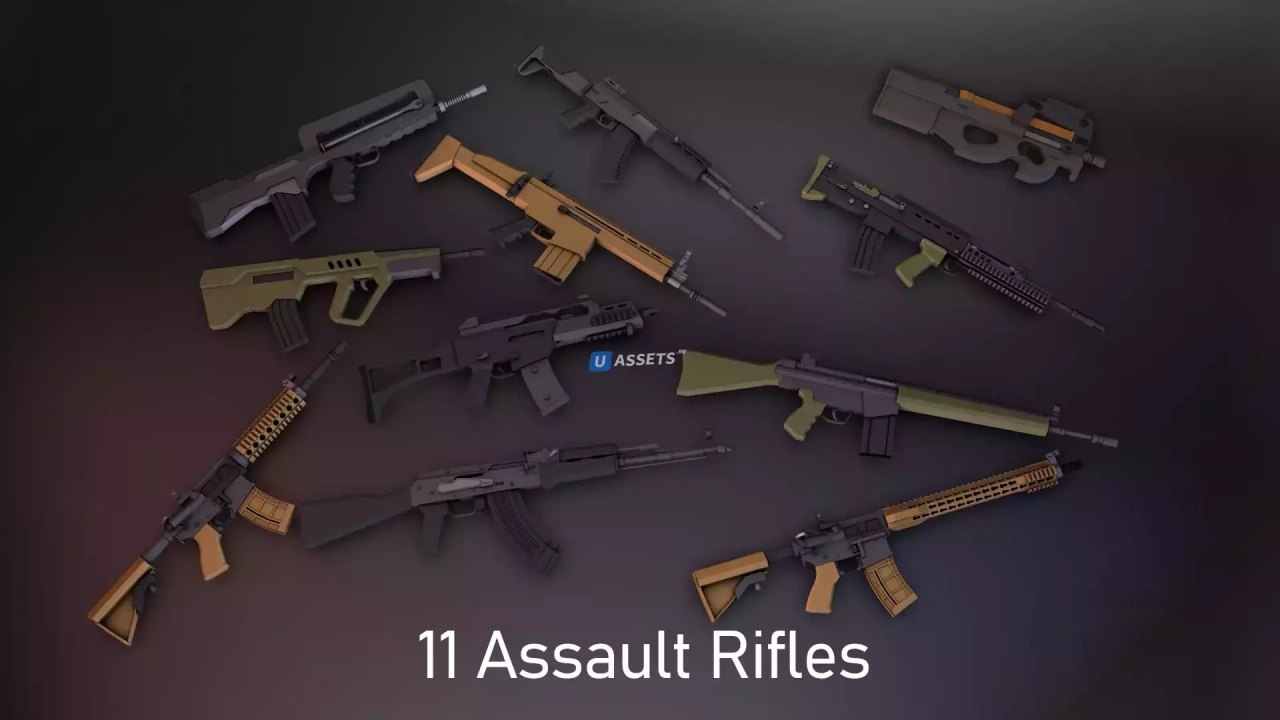 Screenshot #1 - Low Poly Weapons VOL.2