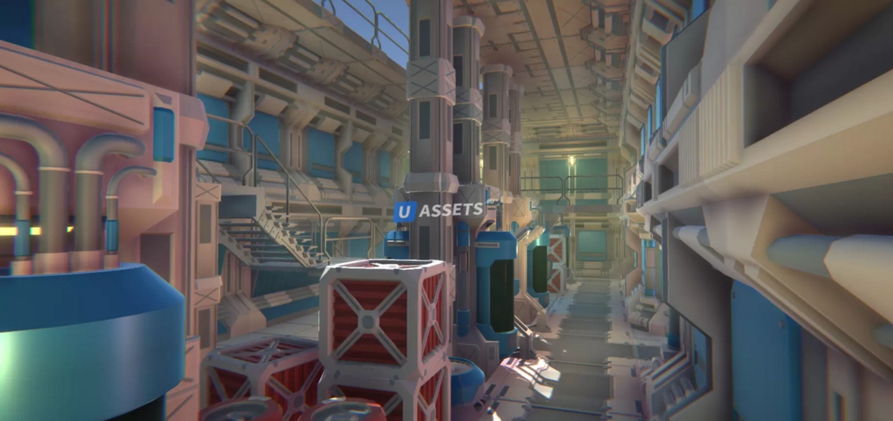 Screenshot #3 - Lowpoly Pack : Modular Sci-Fi Station