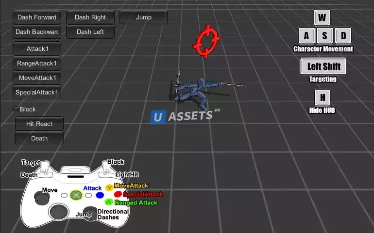 Screenshot #1 - Ninja Warrior Mecanim Animation Pack