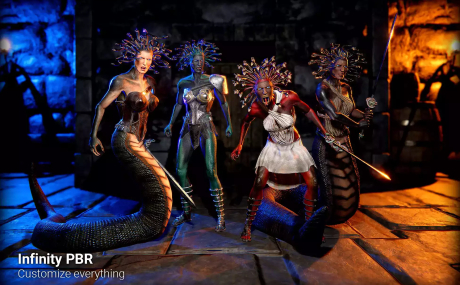 Medusa (Female) Human & Snake Mythology Pack PBR - Fantasy RPG