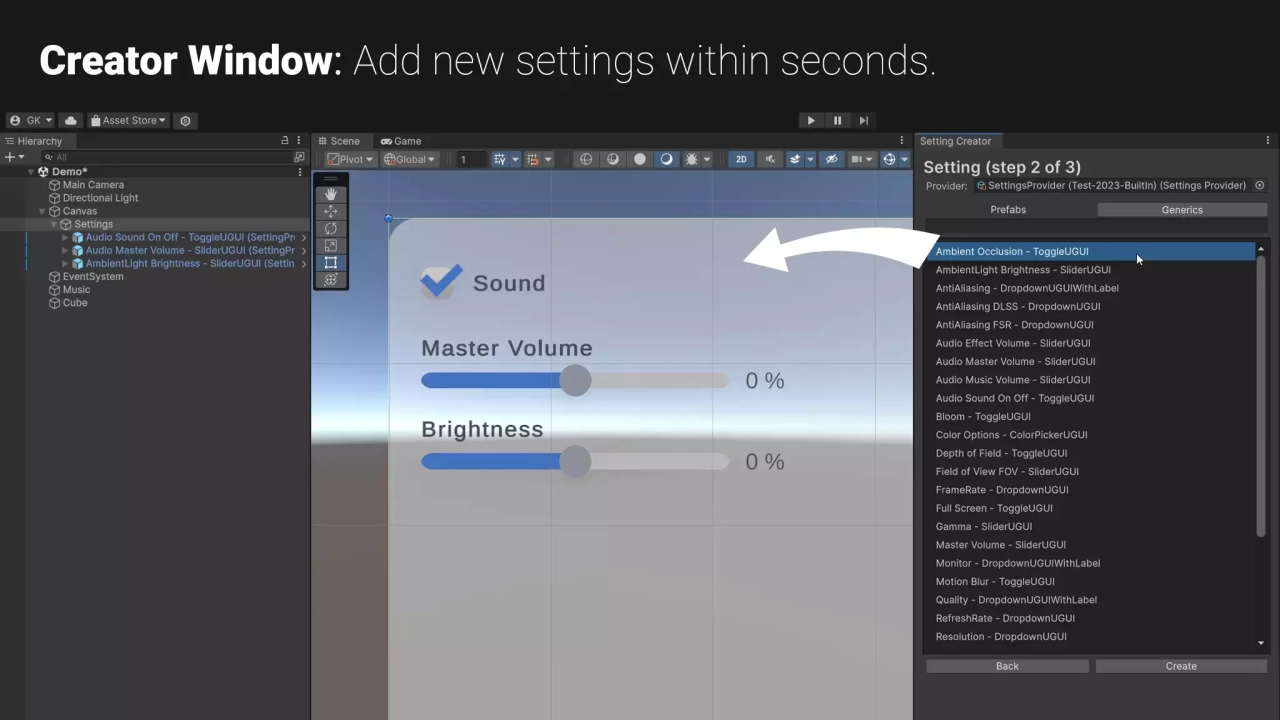 Screenshot #4 - Settings & Game Options - Unified Menu