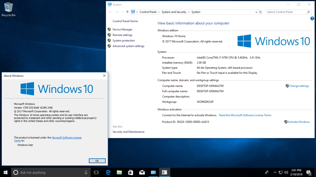 Screenshot #7 - Windows 10 Version 1709 AIO (x86-x64) с обновлениями