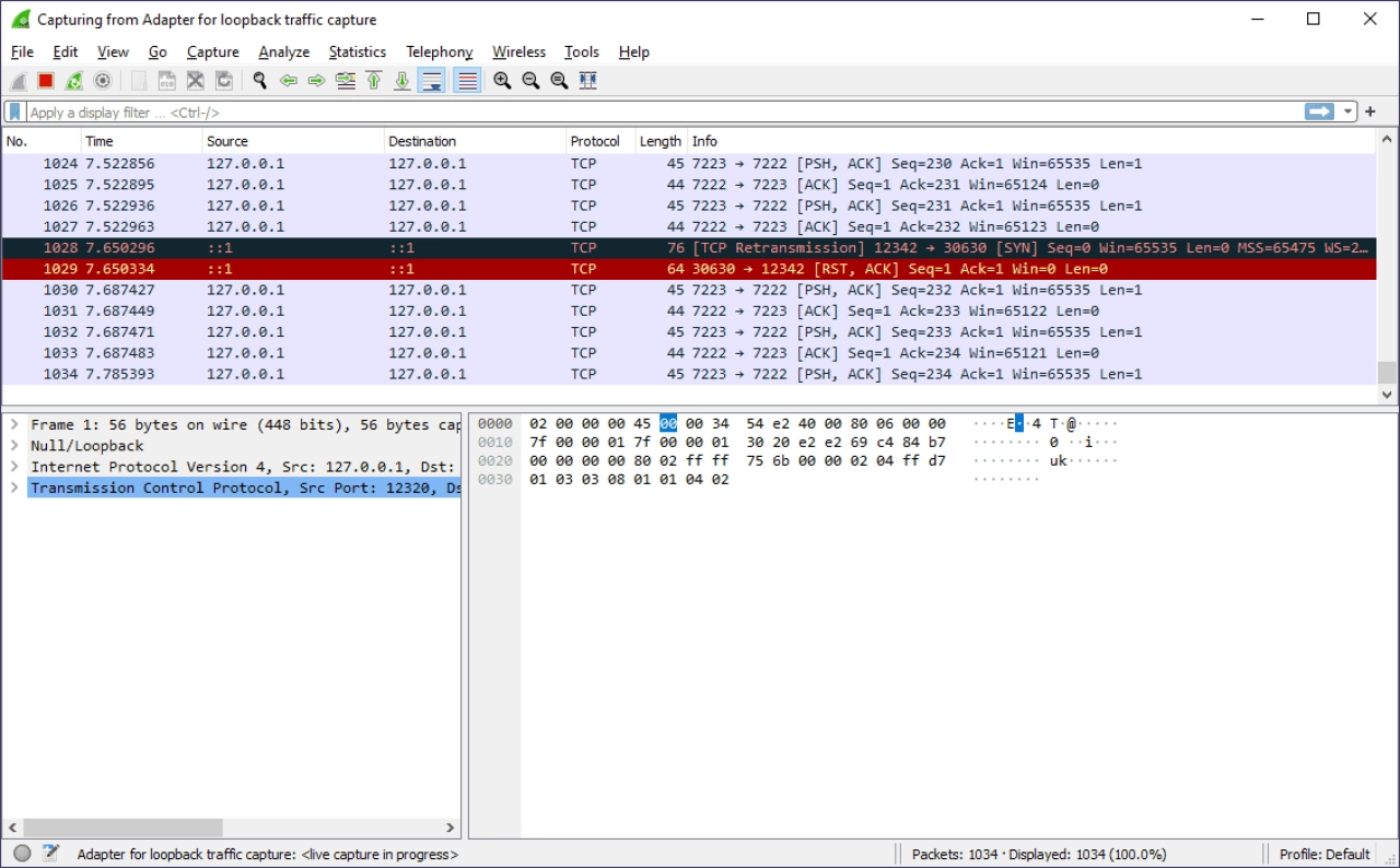 Screenshot #1 - Wireshark — анализ сетевого трафика и диагностика сети