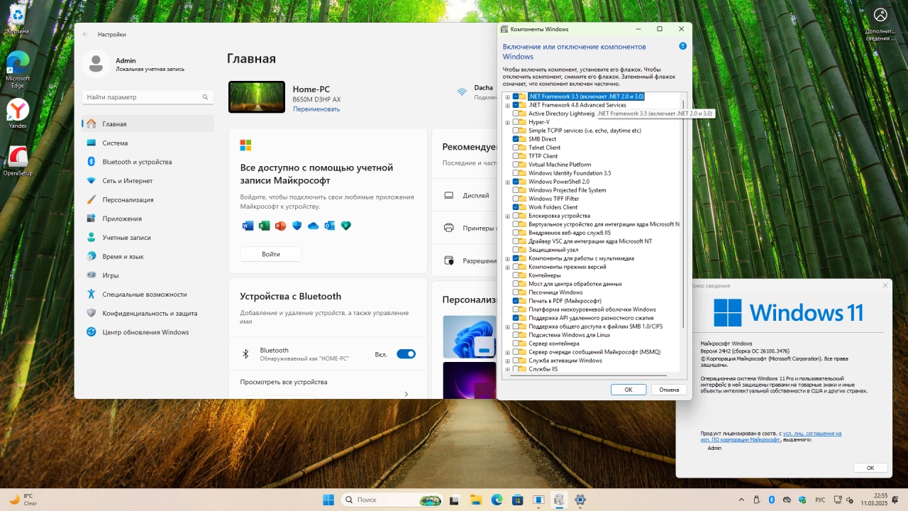 Screenshot #3 - Windows 11 Pro 24H2 Build 26100.3476 Full Март 2025