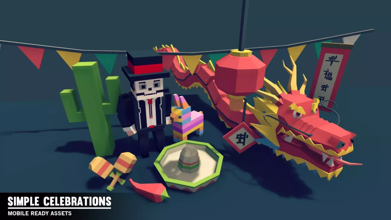 Screenshot #4 - Simple Celebrations - Cartoon assets