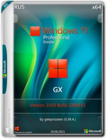 Windows 11 PRO Insider 22000.51 x64 RUS [GX]