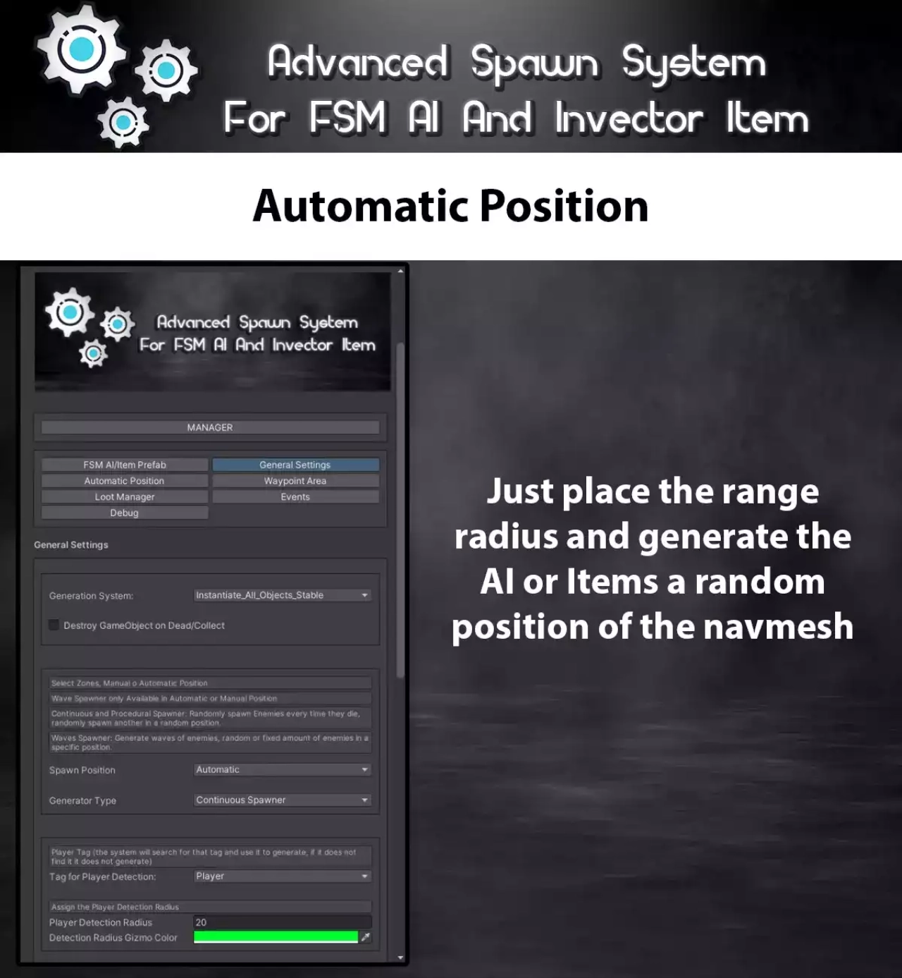 Screenshot #3 - Advanced Spawn System For FSM AI And Invector Item