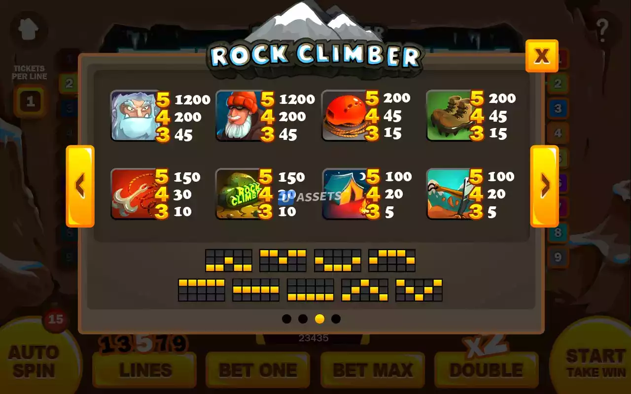 Screenshot #3 - Rock climber slot game assets 1.0