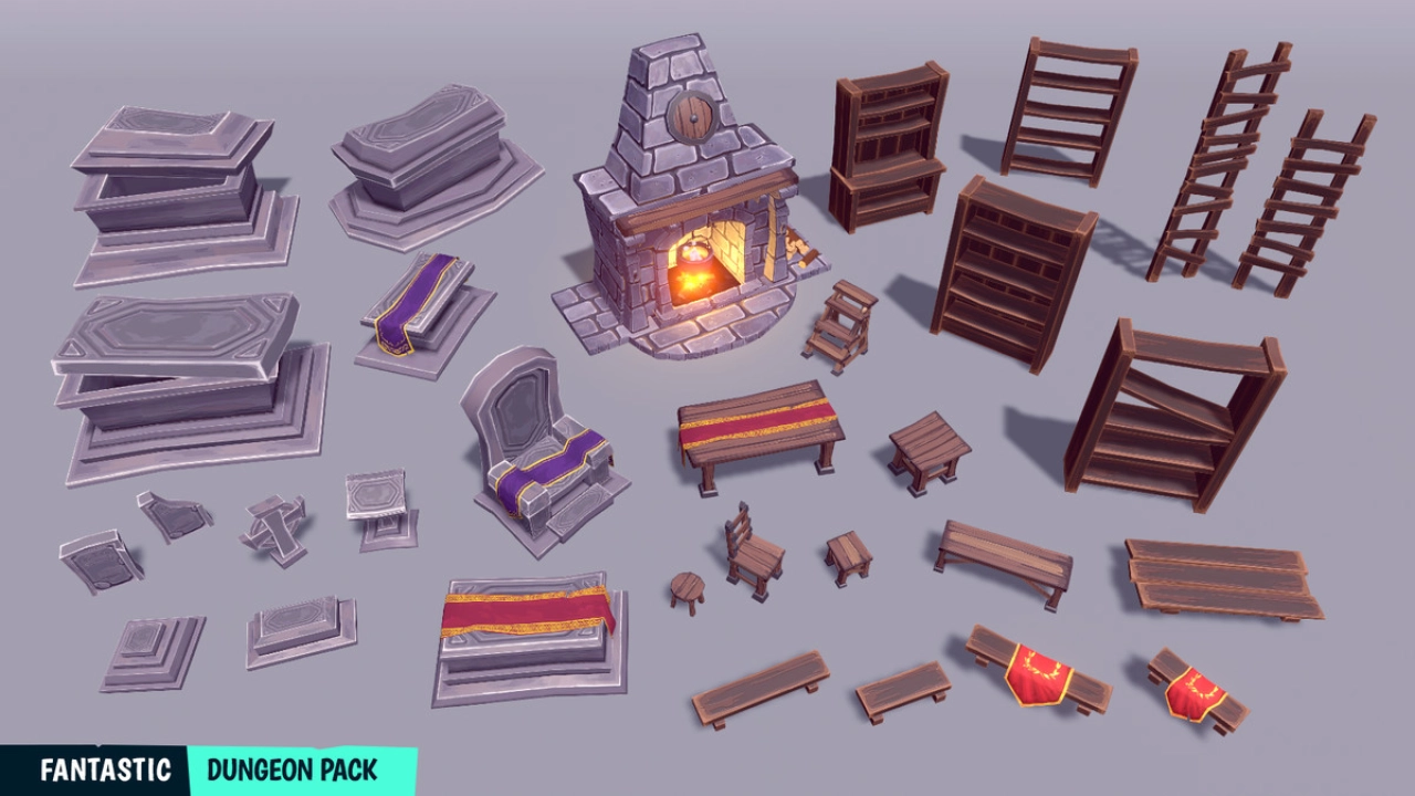 Screenshot #2 - FANTASTIC - Dungeon Pack FULL (Unity)