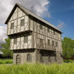 Screenshot #1 - HQ Modular Fantasy House v1.1.unitypackage